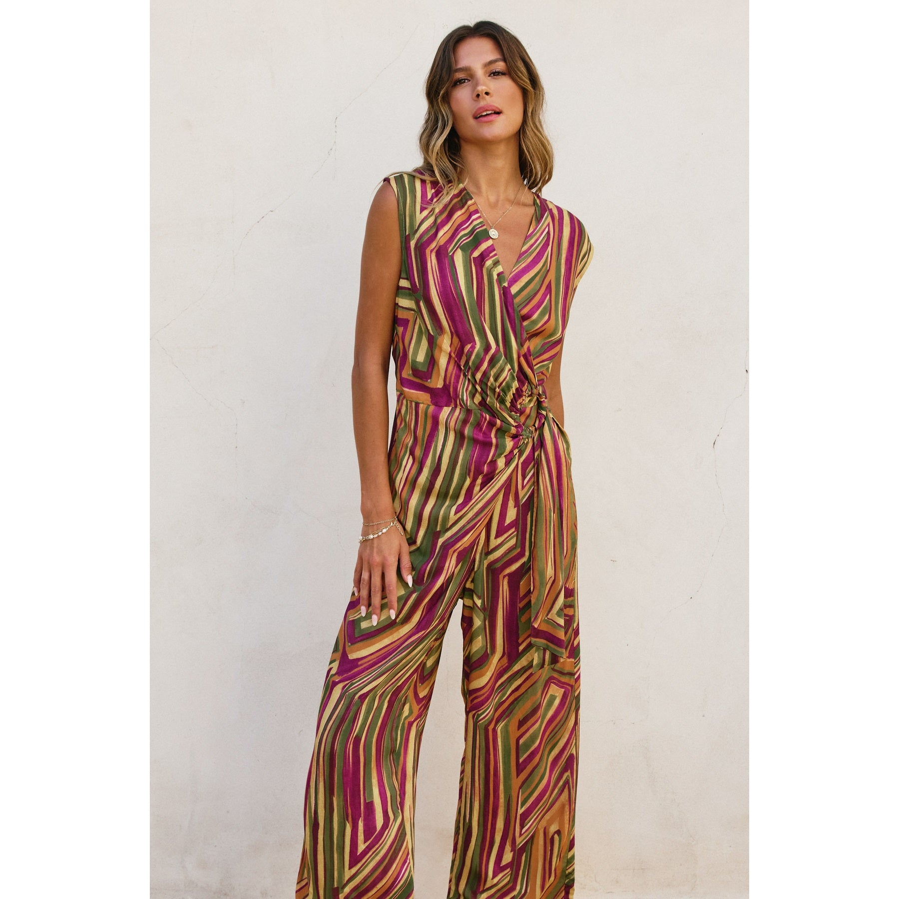 Girls Night Buckle Detail Jumpsuit