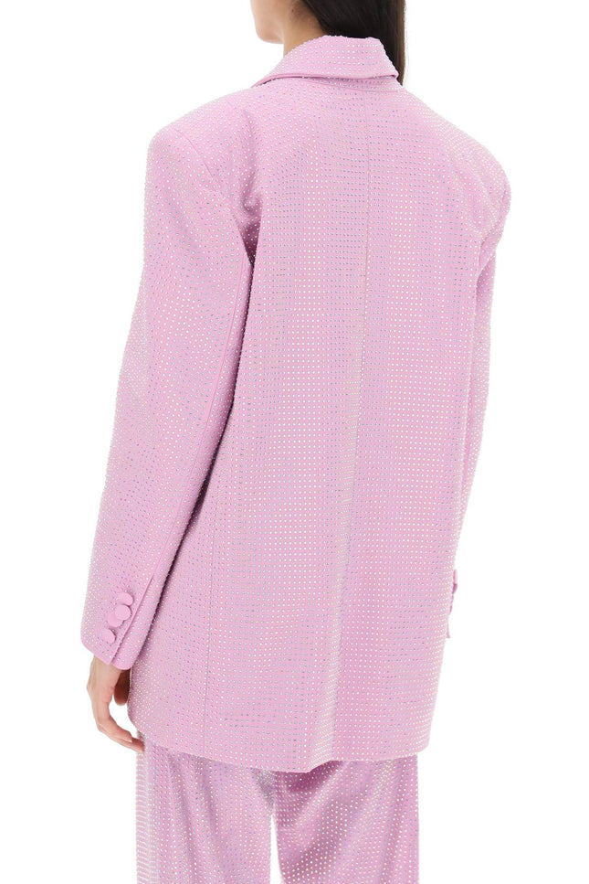 Giuseppe di morabito stretch cotton jacket with crystals-women > clothing > jackets > casual jackets-Giuseppe Di Morabito-xs/s-Pink-Urbanheer