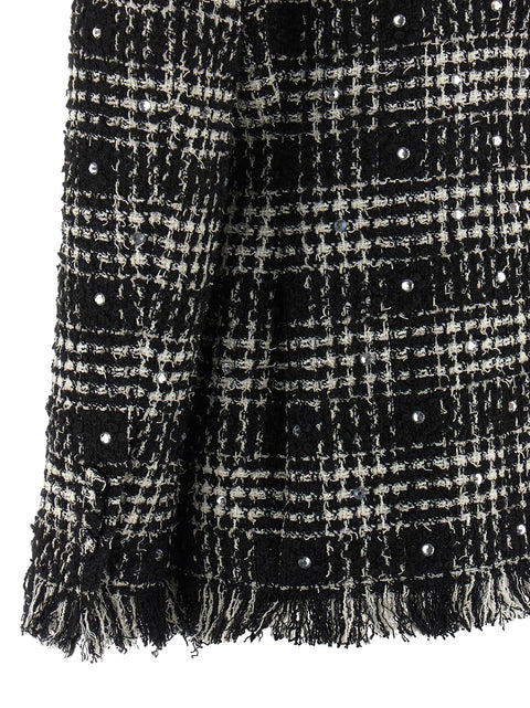 Giuseppe Di Morabito Tweed And Rhinestone Blazer