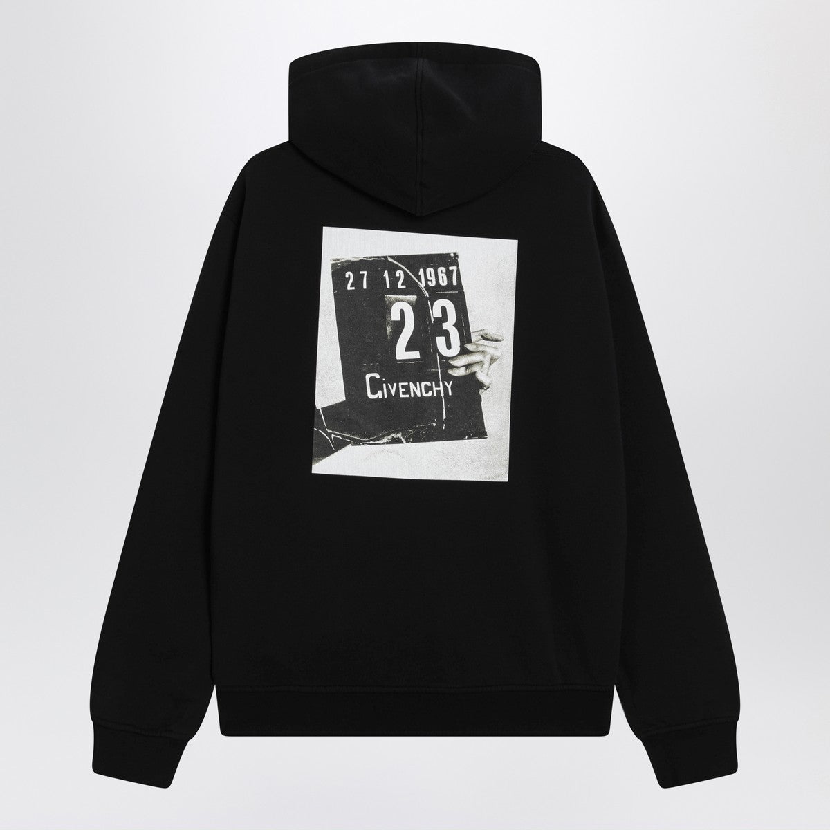 Givenchy Black Couture Seam sweatshirt with Clapperboard print
