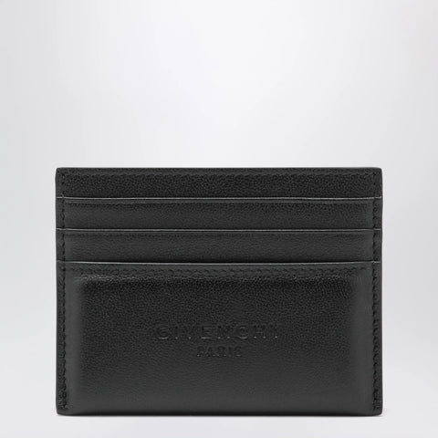 Givenchy Black leather card holder with logo