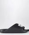 Givenchy Black rubber Label Slide flat mules