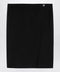Givenchy Black wool skirt with metal button 4G
