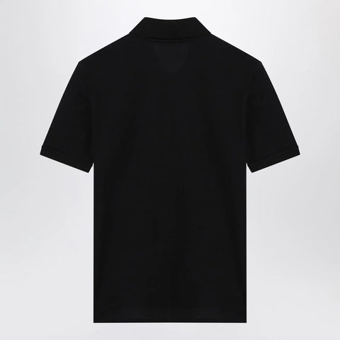 Givenchy Dark blue polo shirt with logo embroidery