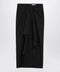 Givenchy Draped skirt in black wool and mohair