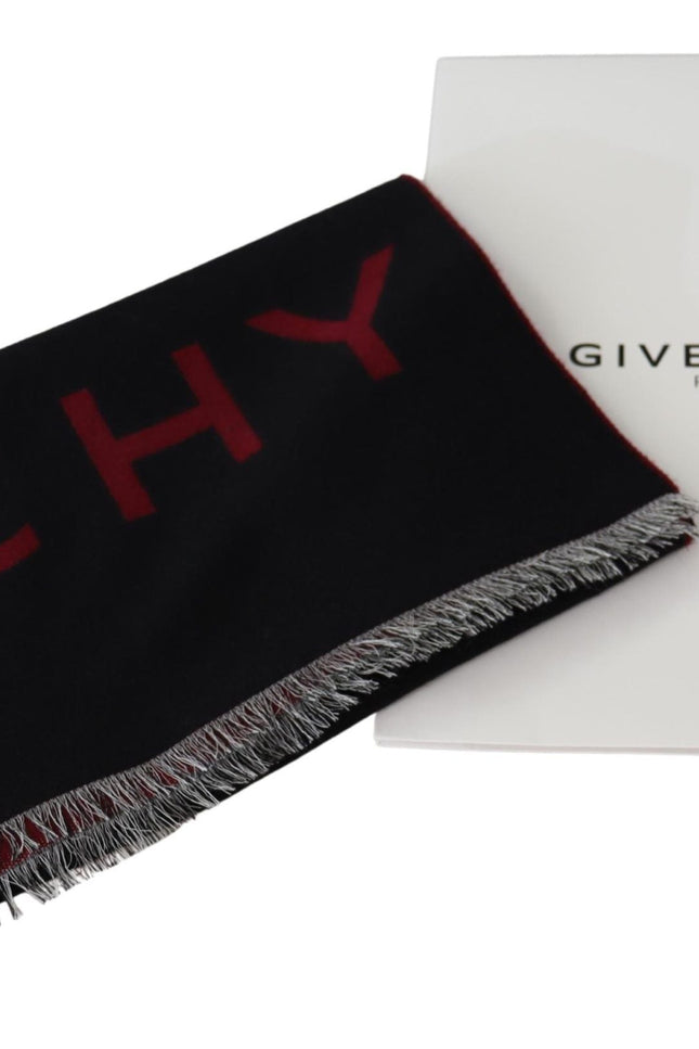 Givenchy Elegant Unisex Wool Silk Blend Scarf