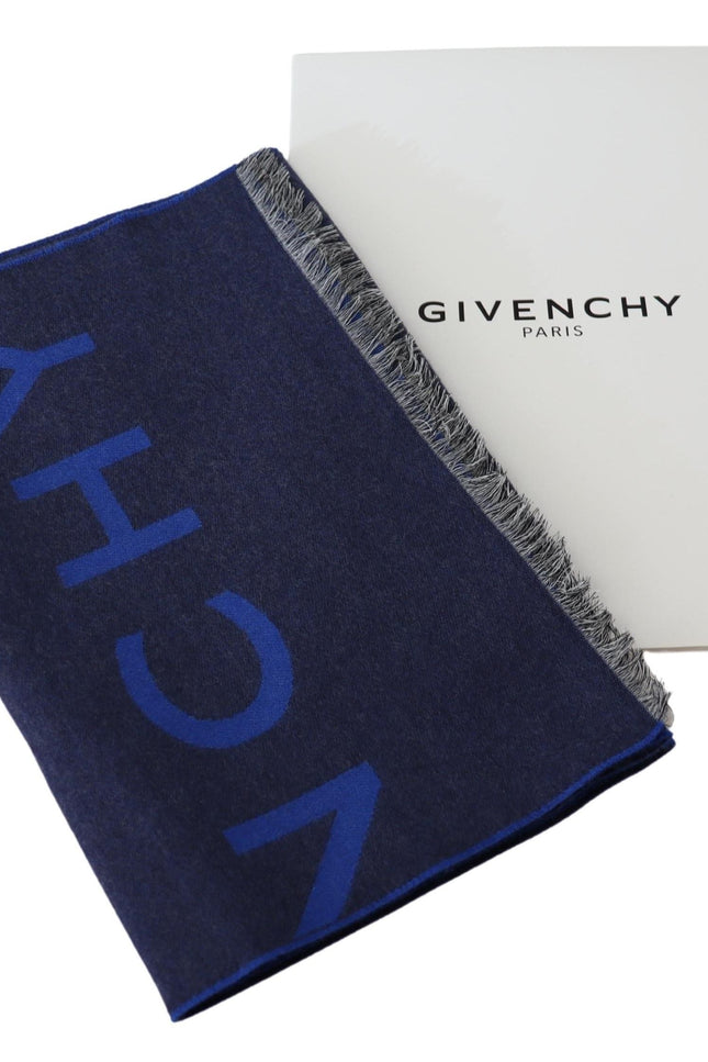 Givenchy Elegant Unisex Wool Silk Blend Scarf