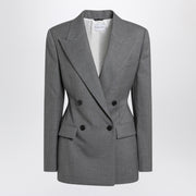 Givenchy Grey double-breasted wool jacket