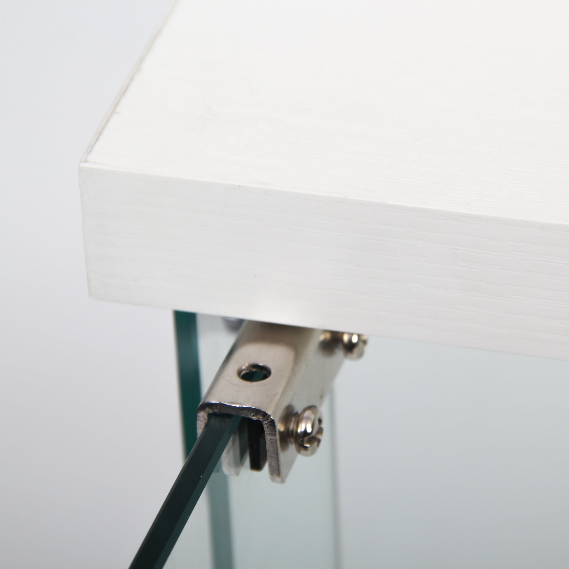 Glass Display Cabinet with 3 Shelves, One-Door Curio Cabinets for Living Room, Bedroom, Office,-UH Decor-Default-Urbanheer