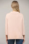 Glitter Yarn Front Pocket Detail Mock Neck Sweater Rose Gold-Sweater-FATE-S-Rose Gold-Urbanheer