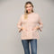 Glitter Yarn Front Pocket Detail Mock Neck Sweater Rose Gold-Sweater-FATE-S-Rose Gold-Urbanheer