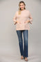 Glitter Yarn Front Pocket Detail Mock Neck Sweater Rose Gold-Sweater-FATE-S-Rose Gold-Urbanheer