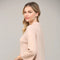 Glitter Yarn Front Pocket Detail Mock Neck Sweater Rose Gold-Sweater-FATE-S-Rose Gold-Urbanheer