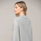 Glitter Yarn Front Pocket Detail Mock Neck Sweater Silver-Sweater-FATE-S-Silver-Urbanheer