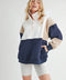 Glo Colorblock Pullover Coffee Navy-Pullover-AEMI + CO-S-Urbanheer