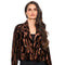 Chocolate Gloss Cropped Blazer