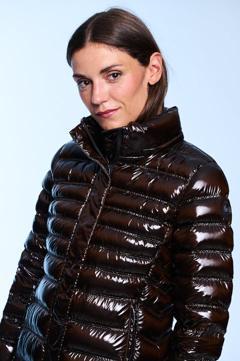Glow Slim Fit First Class Long Down Jacket