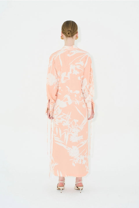Gobi Kimono Blush-Kimono-eikō ai-S/M-Light peach and off-white-Urbanheer