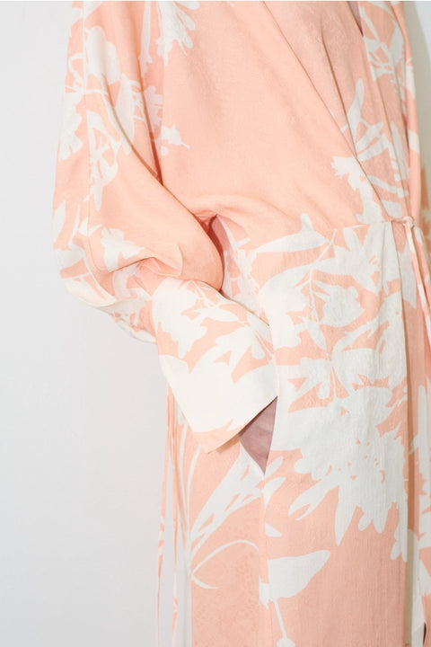 Gobi Kimono Blush-Kimono-eikō ai-S/M-Light peach and off-white-Urbanheer