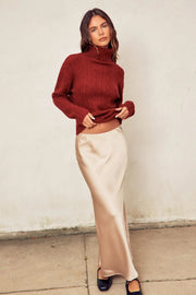 Going Out Pull On Maxi Skirt CHAMPAGNE-Skirt-Dress Forum-S-CHAMPAGNE-Urbanheer