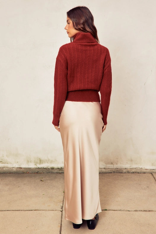 Going Out Pull On Maxi Skirt CHAMPAGNE-Skirt-Dress Forum-S-CHAMPAGNE-Urbanheer