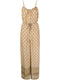 Gold Hawk Printed silk jumpsuit