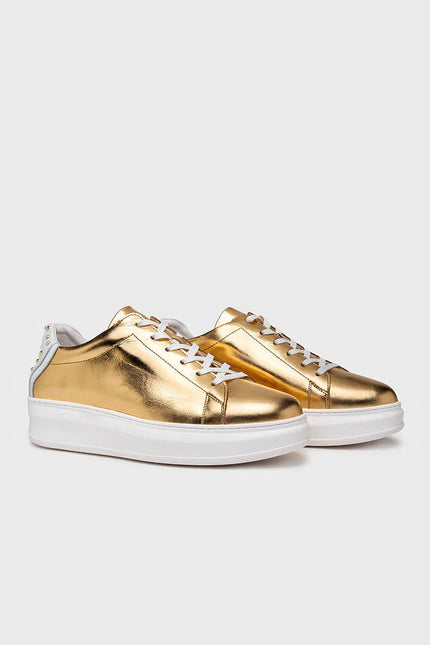 Gold Punk Upscale Sneakers-Sneakers-Gianni Kavanagh-Urbanheer