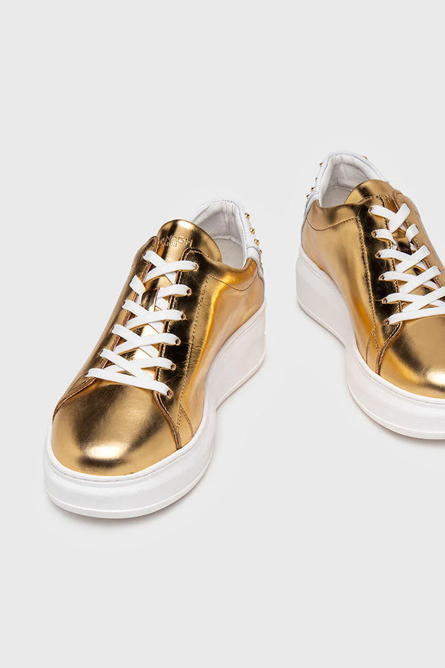 Gold Punk Upscale Sneakers-Sneakers-Gianni Kavanagh-GOLD-40-Urbanheer