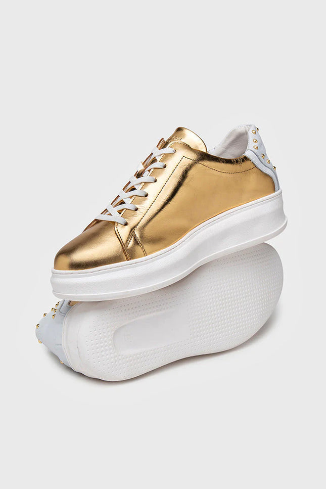 Gold Punk Upscale Sneakers-Sneakers-Gianni Kavanagh-Urbanheer