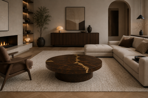 Gold Vein Luxe Coffee Table