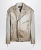 Golden Goose Beige leather Phoebe jacket