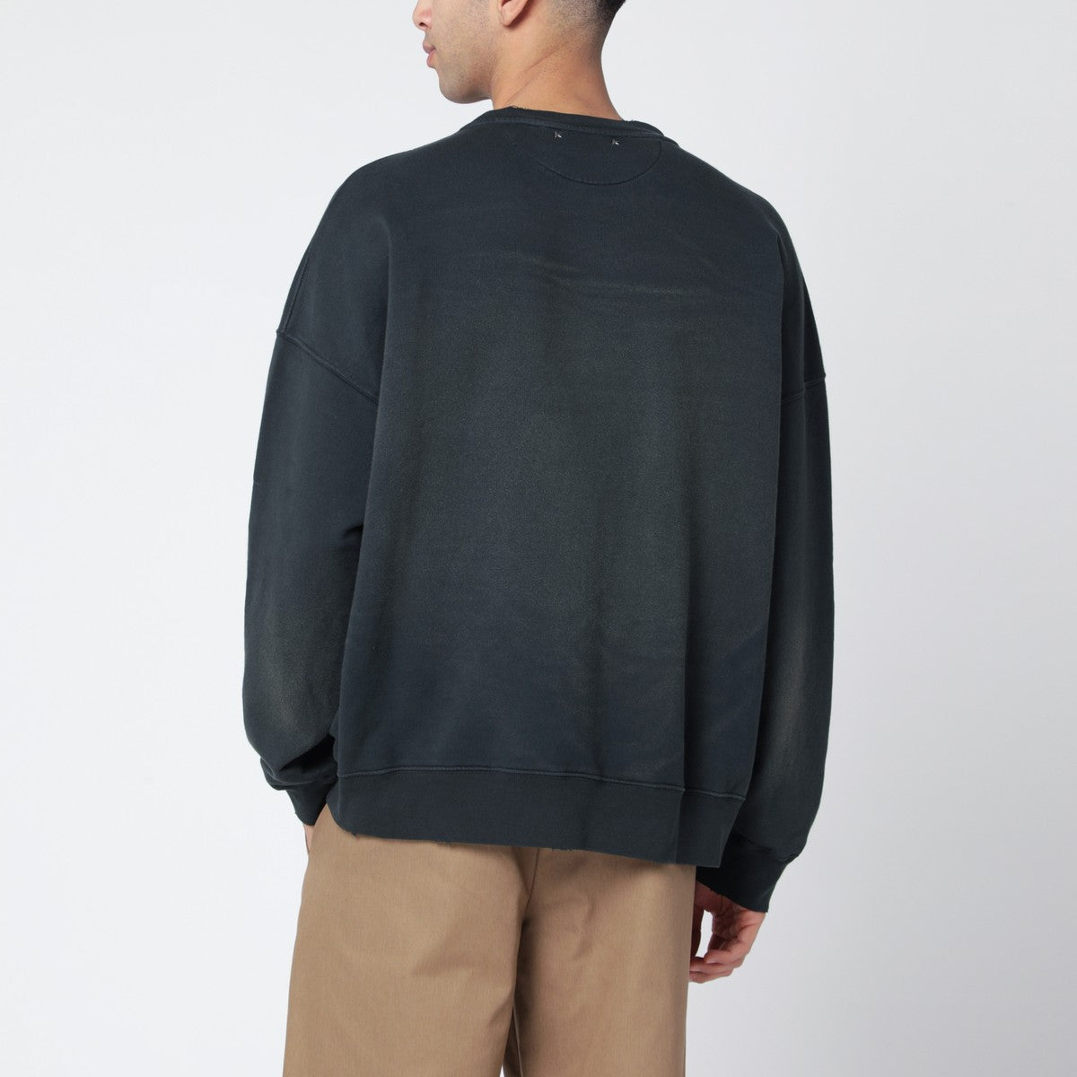 Golden Goose Distressed faded black sweatshirt