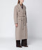 Golden Goose Greige wool-blend belted coat