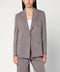 Golden Goose Light brown double-breasted jacket in chevron wool blend
