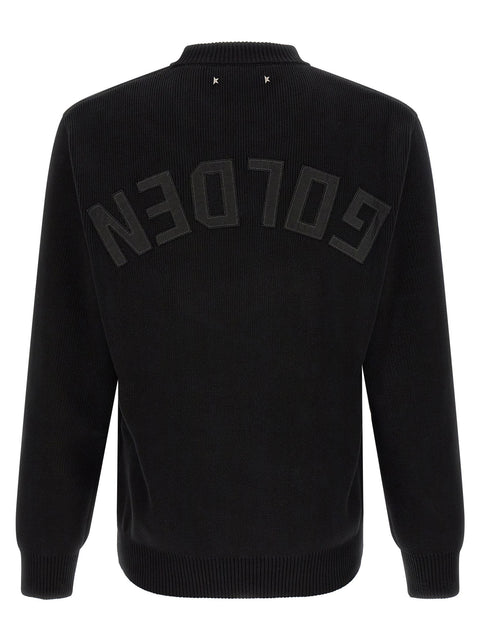 Golden Goose Ribbed Sweater With Logo