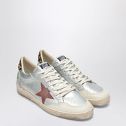 Golden Goose Sneaker Ballstar silver/red/leopard