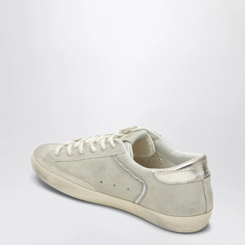 Golden Goose Super-Star beige/platinum suede Sneakers
