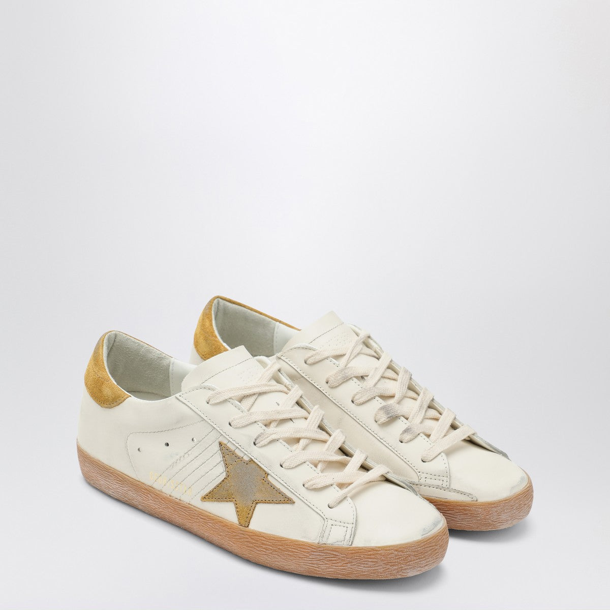 Golden Goose White/Ochre Super-Star sneaker