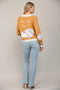 Golf Embroidered Patch Cardigan CAMEL MULTI-Cardigan-FATE-S-CAMEL MULTI-Urbanheer