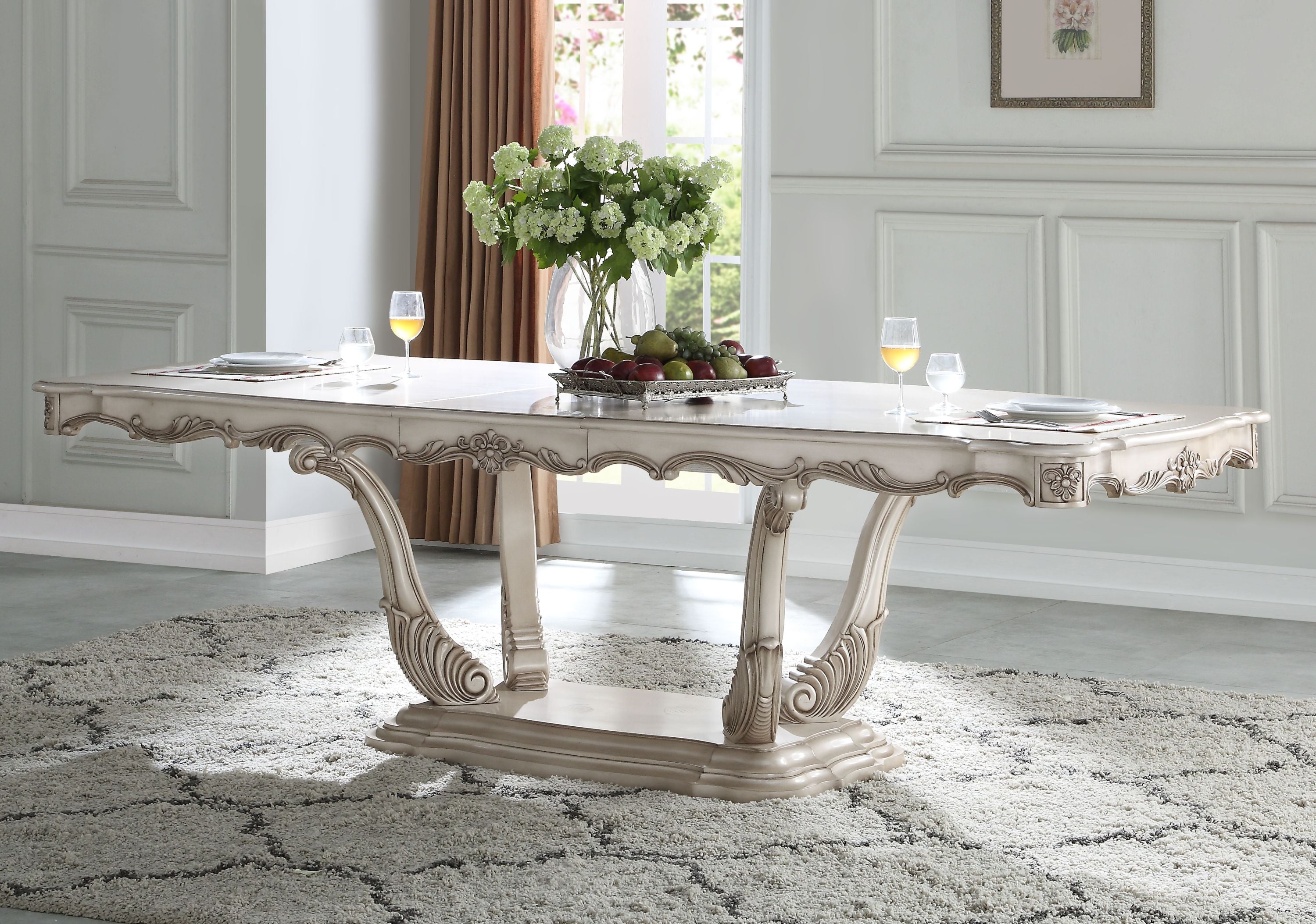 Gorsedd Golden Ivory Finish Dining Table