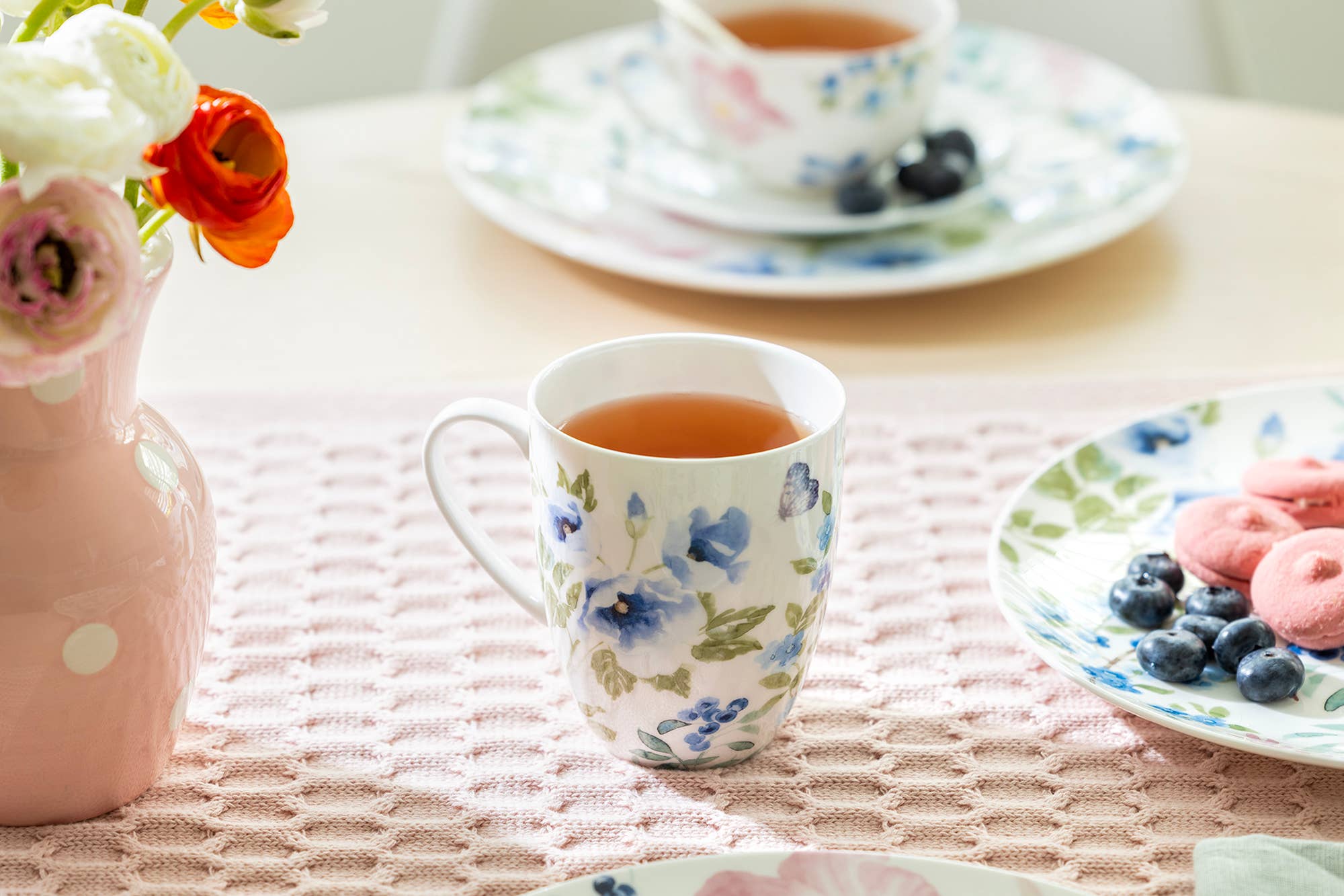 Grace Teaware - Indigo Garden Grace 14oz Bone China Mug