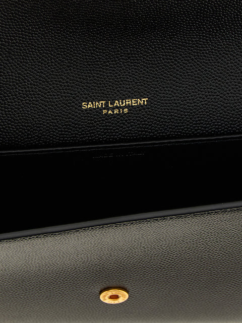 Grain de Poudre Royal Leather Clutch Bag