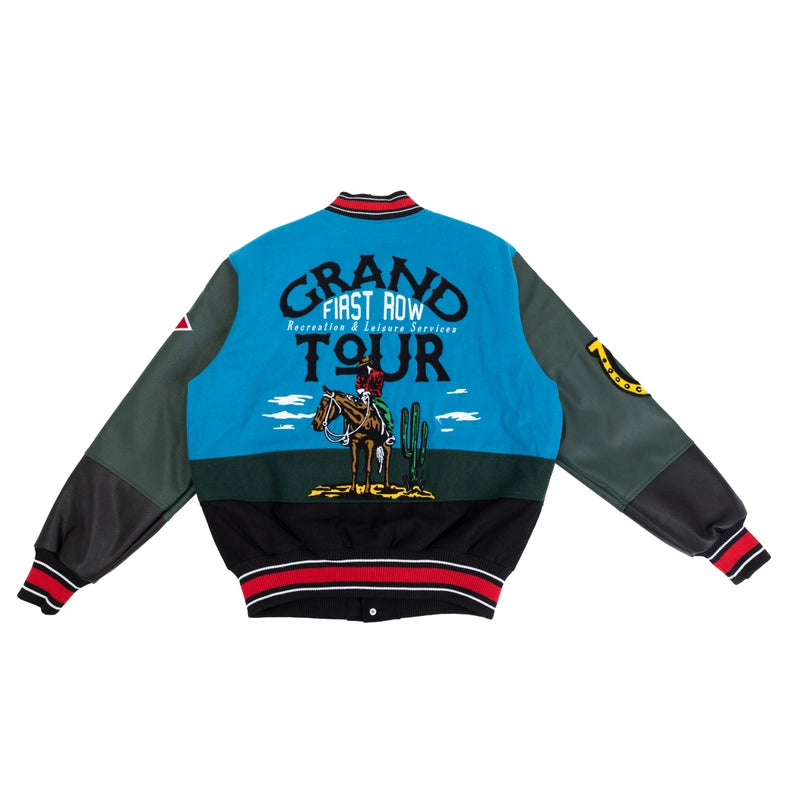 Grand Tour Varsity Jacket-Jacket-First Row-XL-Blue-Urbanheer