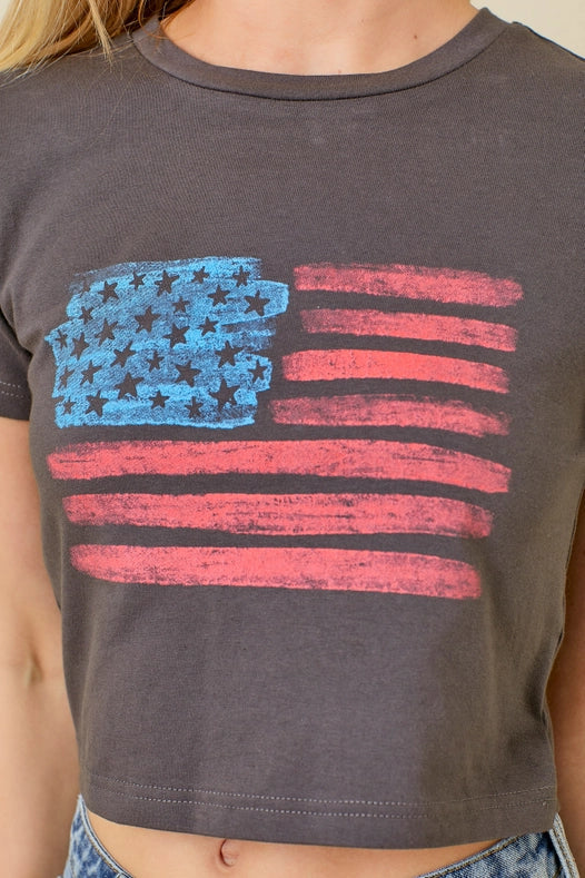 Graphic Baby Tee CHAROCAL-Tee-Baevely by Wellmade USA-S-Urbanheer