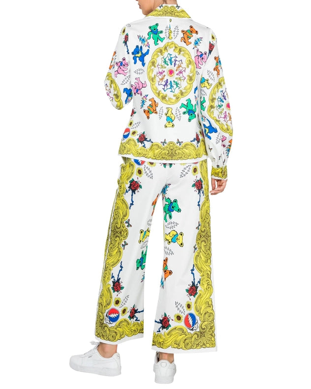 Grateful Dead Fabulous Button Down Scarf Blouse-Blouse-Meghan Fabulous-XS-Urbanheer