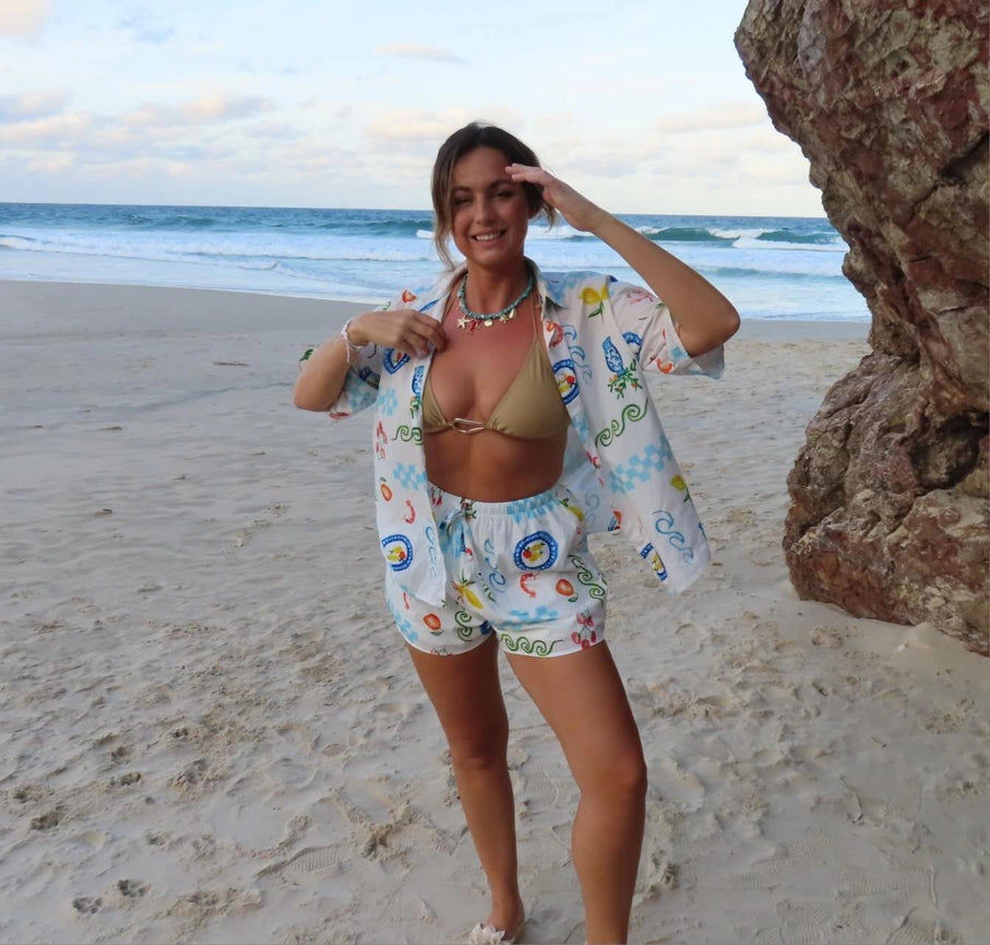 Greco Two Piece Set 100% Cotton-Set-Melci Studio-XS-Urbanheer