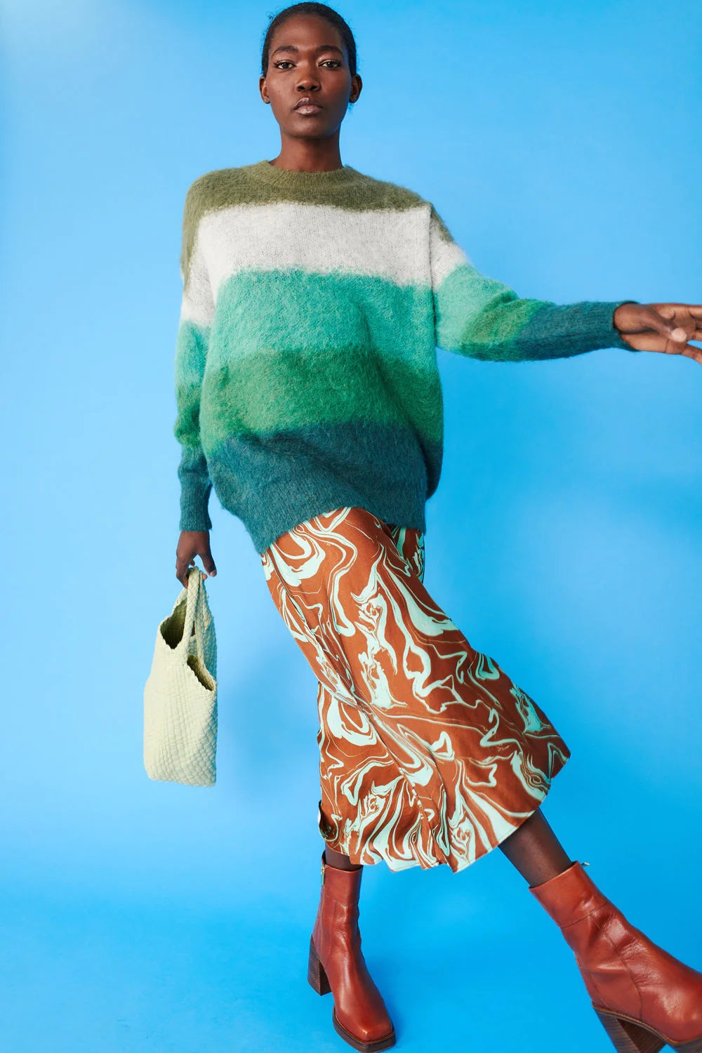 Green Cashmere Blend Jumper-Tops-Buy Me Fur Ltd-One Size-Green-Cashmere-Urbanheer