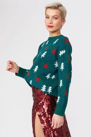 Green Cashmere and Banana Blend Christmas Jumper-Tops-Buy Me Fur Ltd-One Size-Green-Banana Peel-Urbanheer