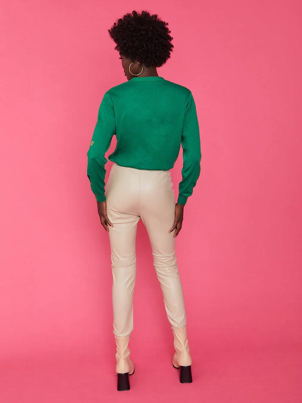 Green Cashmere and Banana Peel Love Heart Cardigan-Tops-Buy Me Fur Ltd-One Size-Green-Banana Peel-Urbanheer