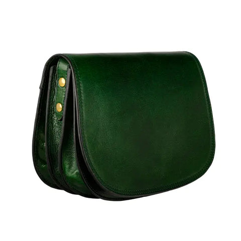 Green Leather Cross Body Bag - Moonfleet-Cross Body Bag-Time Resistance-Green-Urbanheer